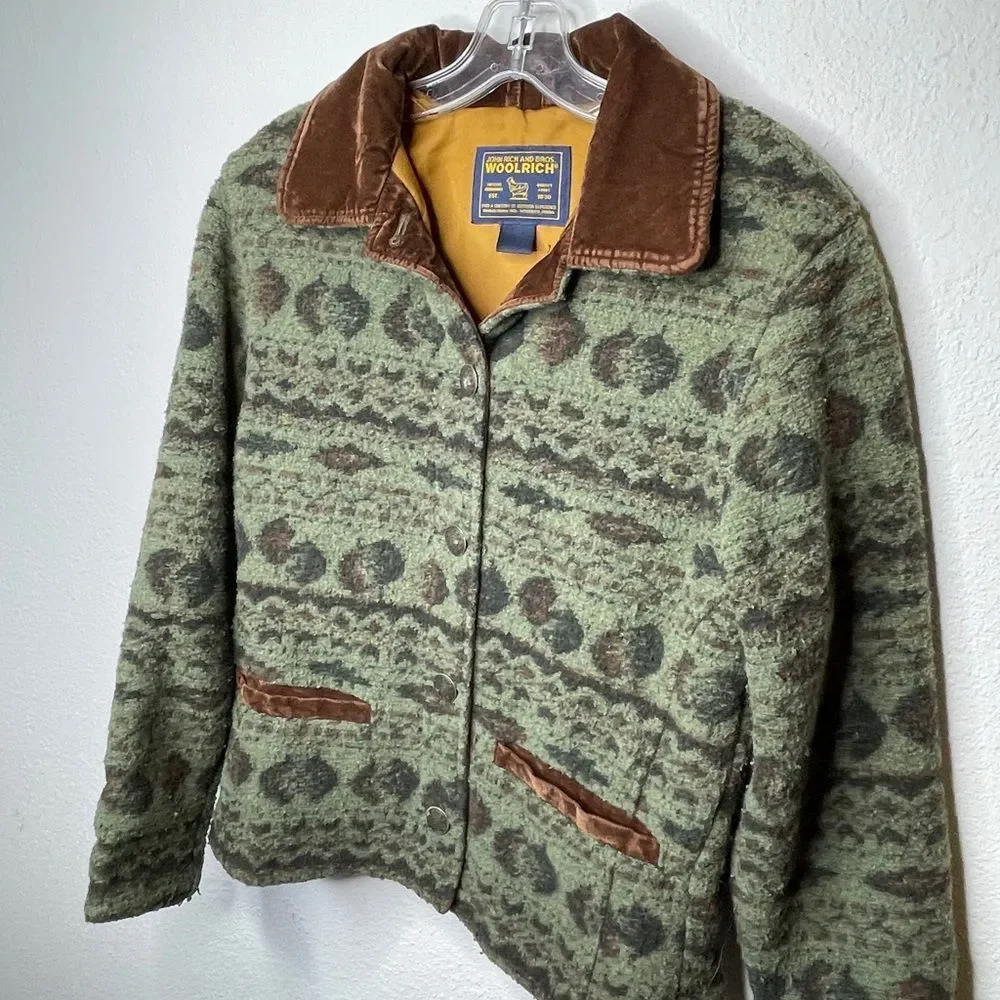 Woolrich Coat Velvet Collar - Picture 6 of 9